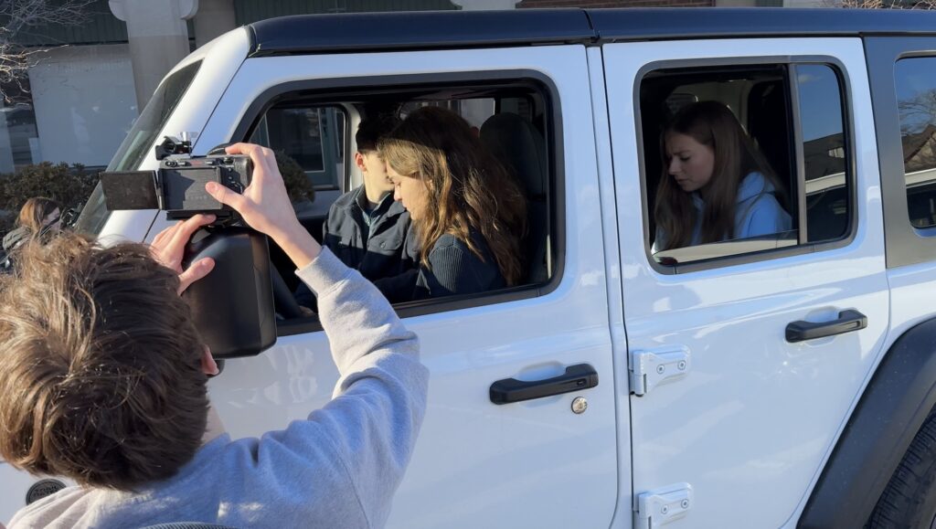 LFHS Students Filming Silent Film, "Wonder"